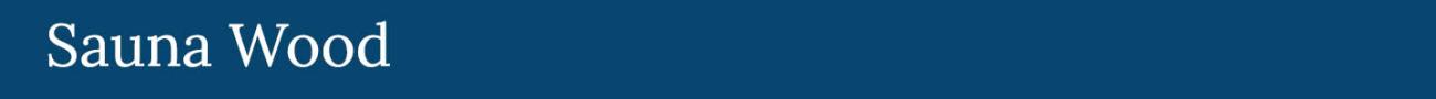 Sauna Wood