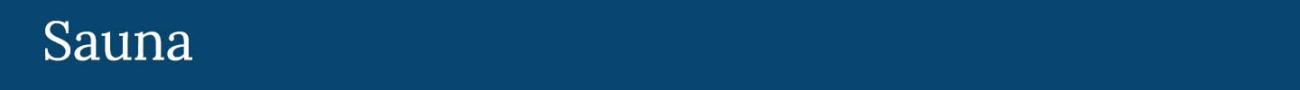 Sauna